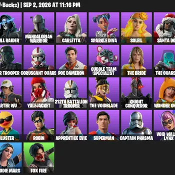 Fortnite Accounts 44 Skins | Level 372 | Anakin Skywalker, Merry Marauder + Superman | All Platforms