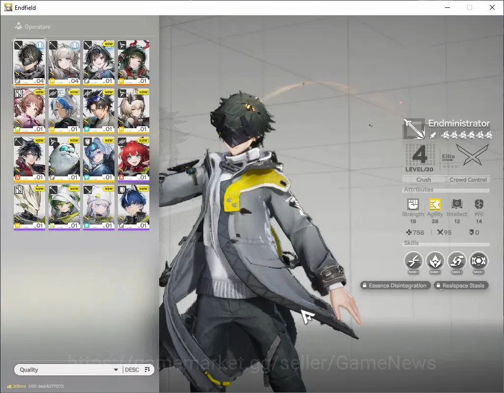 Arknights: Endfield Accounts NA|Lv 2|2 SSR (1 Limited) + 1 SSR Selector + 2 (*6 Weapon)|Zhuang 1