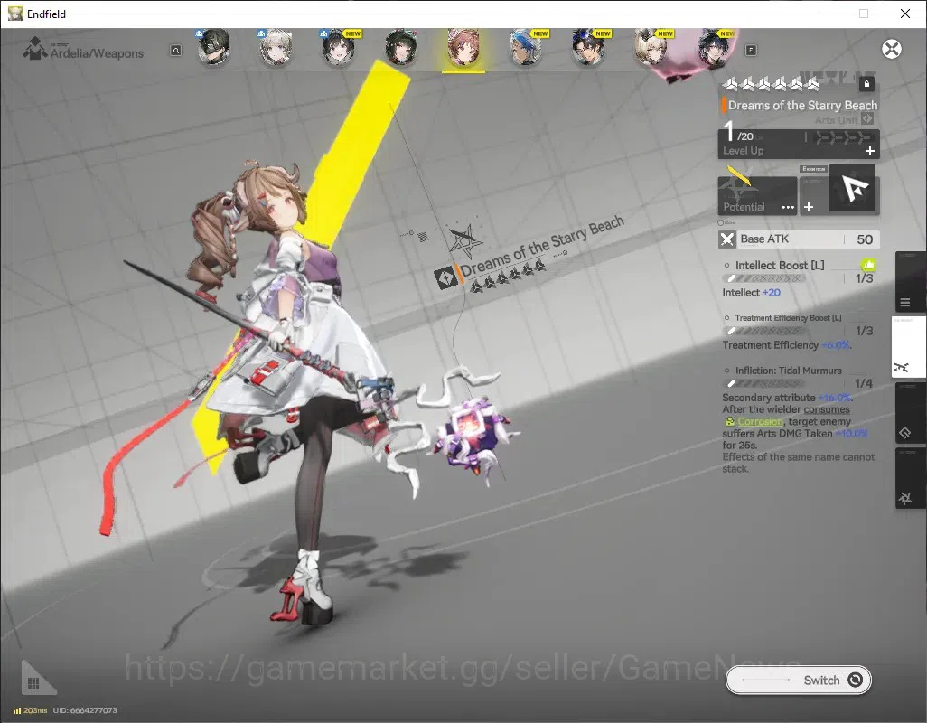 Arknights: Endfield Accounts NA|Lv 2|2 SSR (1 Limited) + 1 SSR Selector + 2 (*6 Weapon)|Zhuang 3