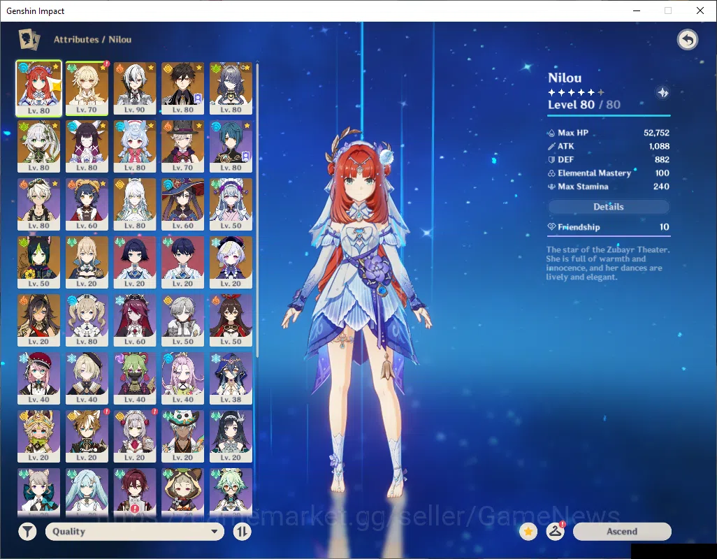Genshin Impact Accounts ASIA|AR 56|9 Limited+3(*5Wep)|Columbina+Sign,Zibai image 14
