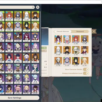 Genshin Impact Mid Game ASIA|AR 56|9 Limited+3(*5Wep)|Columbina+Sign,Zibai image 1