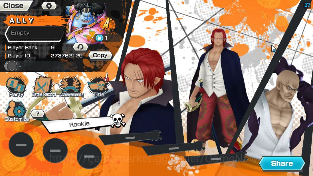 One Piece Bounty Rush Accounts Global| 4 EX| T5E St.Ethanbaron V.Nusjuro,Divine D image 2
