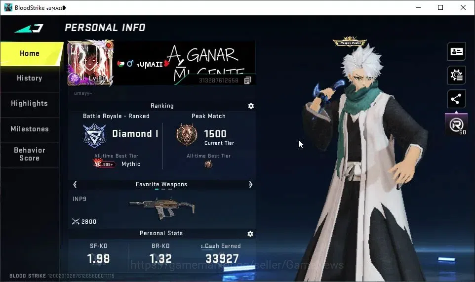 Blood Strike Accounts ASIA|Collab BLEACH[Toshiro,Byakuya,Melee Zanpakuto image 2