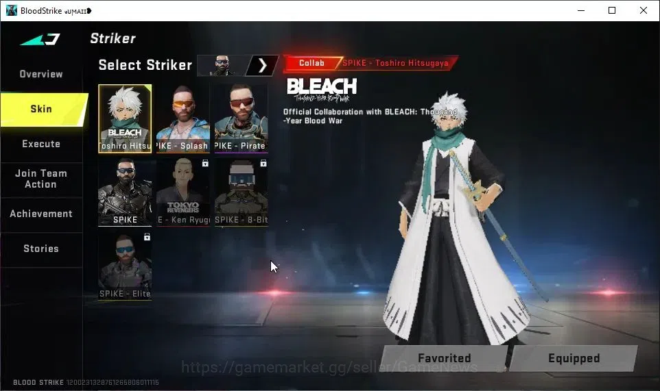 Blood Strike Accounts ASIA|Collab BLEACH[Toshiro,Byakuya,Melee Zanpakuto image 3
