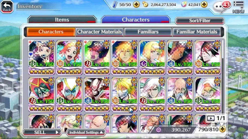 Bleach: Brave Souls Accounts High-End [GLOBAL]42K Orb|TYBW26 Gisele,SwimSuit26 Gisele,DremTeam Ichigo,10th Aniv Ichigo,Duo 10