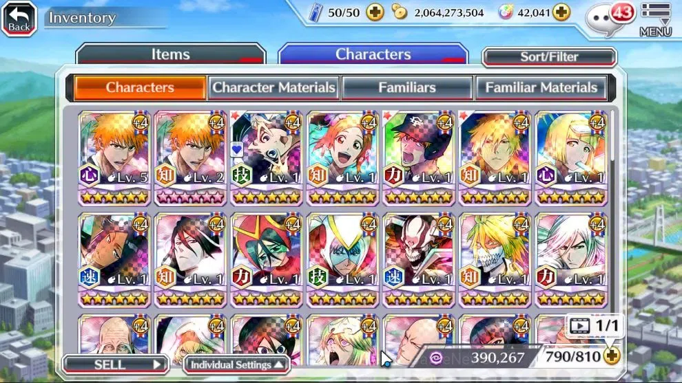Bleach: Brave Souls Accounts High-End [GLOBAL]42K Orb|TYBW26 Gisele,SwimSuit26 Gisele,DremTeam Ichigo,10th Aniv Ichigo,Duo 12