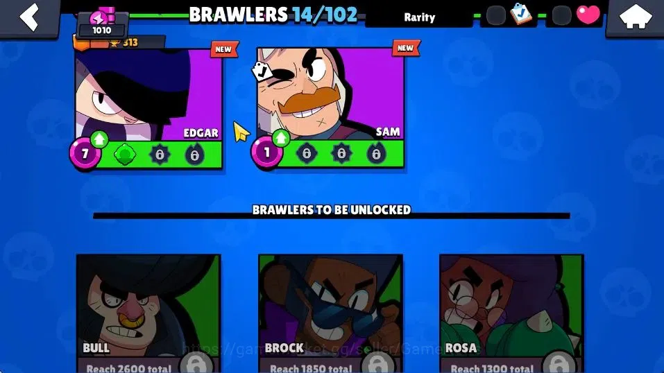 Brawl Stars Accounts 1010 Trophies, 14 Brawlers, 2 Max Lv. 49 Showdown  image 10