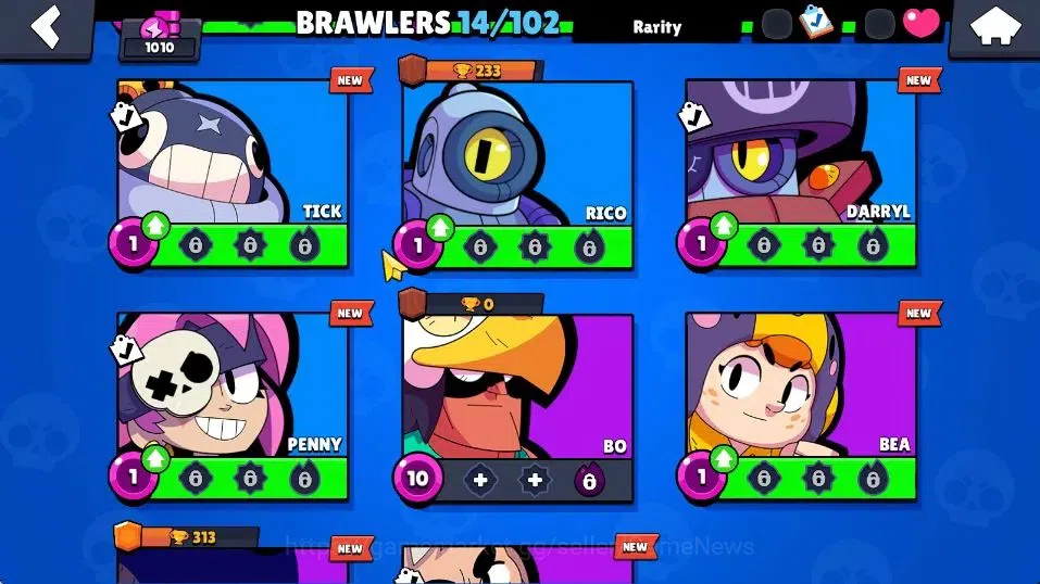 Brawl Stars Accounts 1010 Trophies, 14 Brawlers, 2 Max Lv. 49 Showdown  image 9