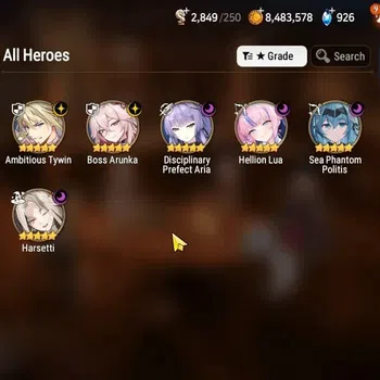 Epic Seven Accounts High-End GLOBAL Verif|New Era|6 ML(BArunka,DP Aria,Har Seti,etc)+Aube,Ab Fumyr,Setsuka,Estele,etc|Poh