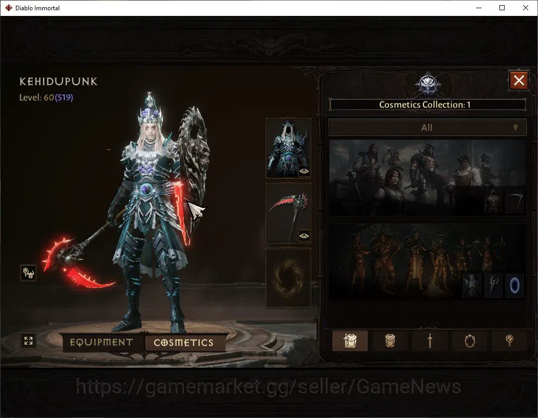 Diablo Immortal Accounts SEA - Vasily|Lv60(519)|Necromancer|CR 35k|Reso 390 image 9