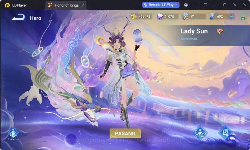Honor of Kings Accounts Global | 112H 250S |2 JJK (Lady Sun, Kongming),2 S image 11