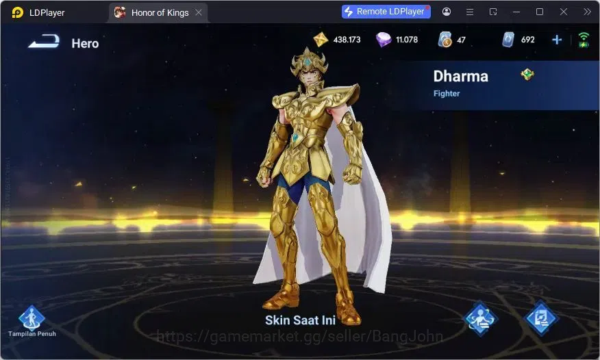 Honor of Kings Accounts Global | 112H 250S |2 JJK (Lady Sun, Kongming),2 S image 5