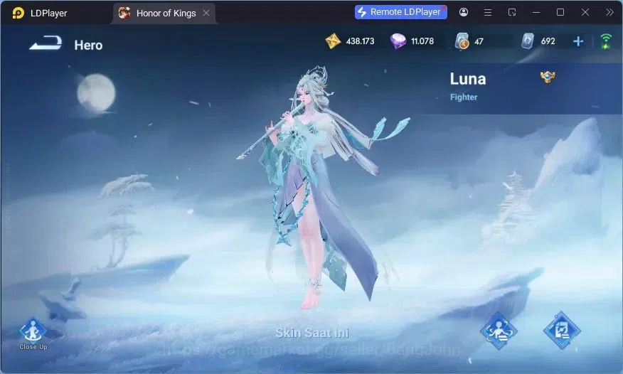 Honor of Kings Accounts Global | 112H 250S |2 JJK (Lady Sun, Kongming),2 S image 9