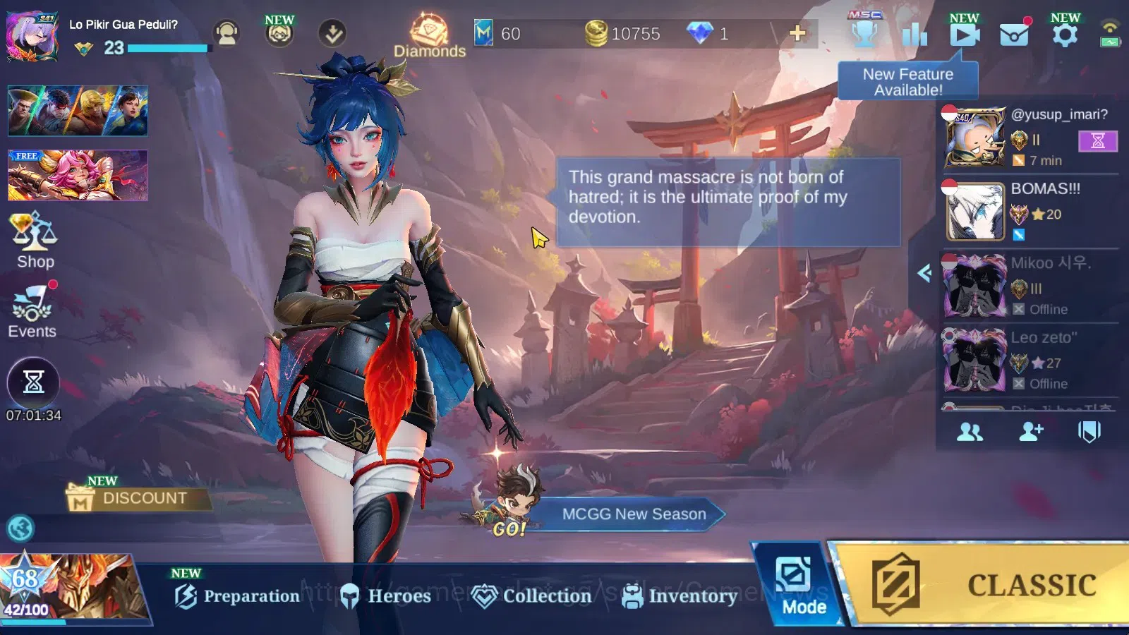 Mobile Legends: Bang Bang Accounts Collector Hero 65|Skin 87|Higest Glory 54|Floryn Sanrio,Fanny(LBorn & P.Ace),Aldous 1