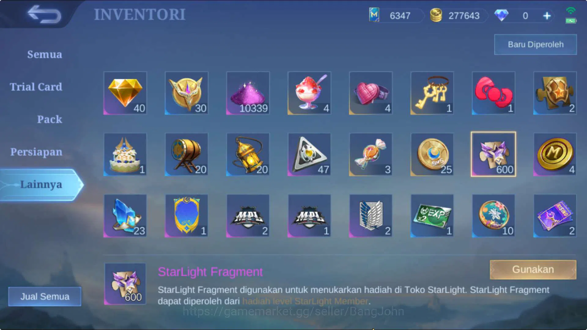 Mobile Legends: Bang Bang Accounts Hero 131 Skin 230 | EmblemMax | KOF Karina, CC Nat image 17