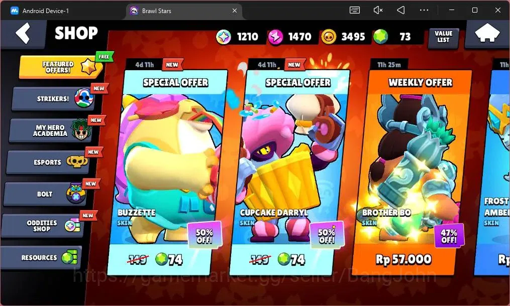 Brawl Stars Accounts Global|593 Trophy|13 Brawler|2 Max Hypercharge(She image 4