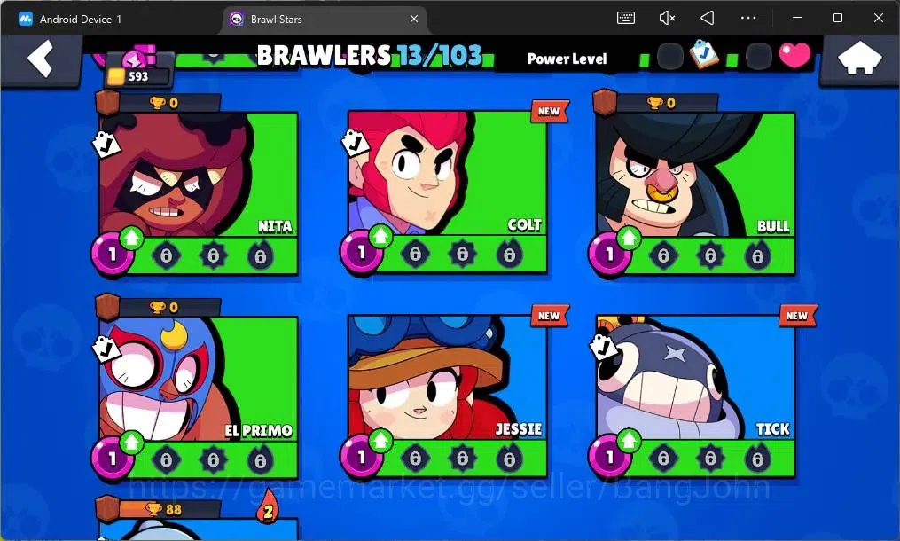 Brawl Stars Accounts Global|593 Trophy|13 Brawler|2 Max Hypercharge(She image 7