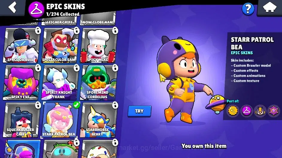 Brawl Stars Accounts 1028 Trophy|8,7K Bling| 12 Brawlers 1 Max Lvl [BEA image 10