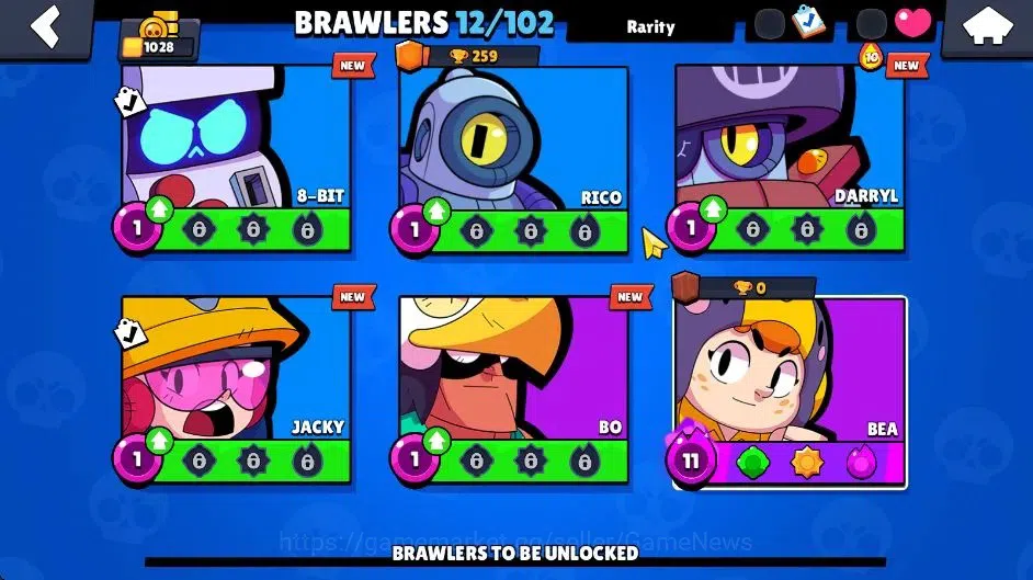 Brawl Stars Accounts 1028 Trophy|8,7K Bling| 12 Brawlers 1 Max Lvl [BEA image 9