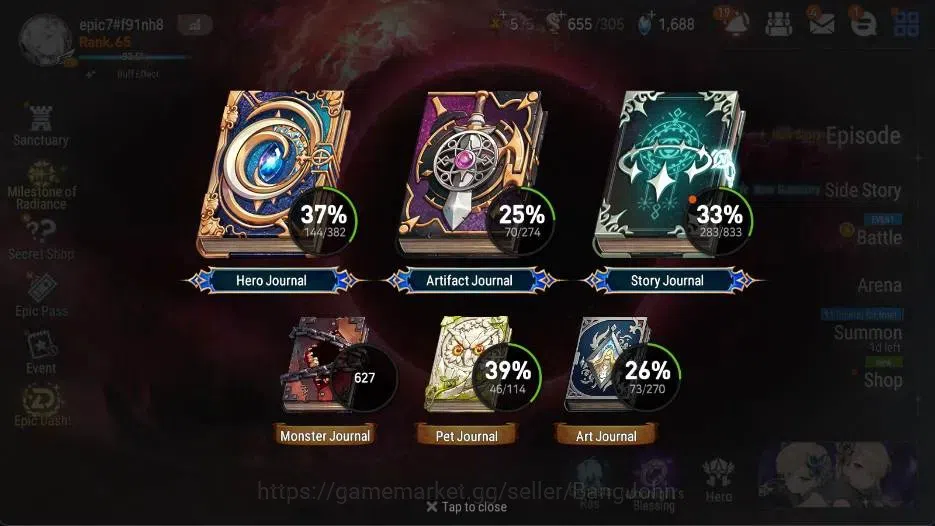 Epic Seven Accounts Global | 12 ML(DCorvus,R0Light,Harsetti,Salome,Etc image 3
