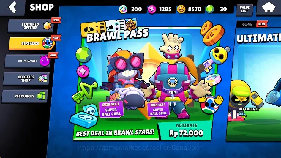 Brawl Stars Accounts Global|677 Tropyh|15 Brawlers-1 Max Lv. [Nita]|1 R image 5