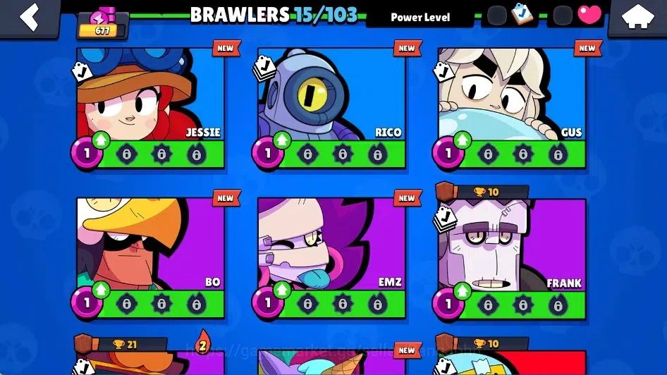 Brawl Stars Accounts Global|677 Tropyh|15 Brawlers-1 Max Lv. [Nita]|1 R image 7