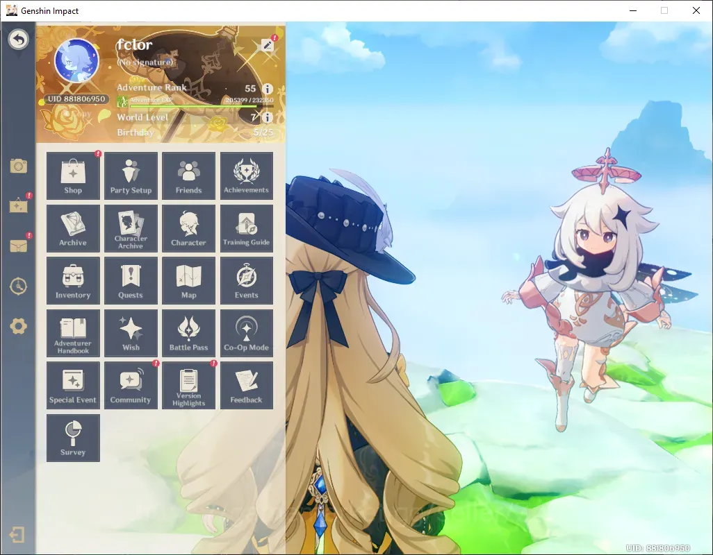 Genshin Impact Accounts Others ASIA|AR 55|5 Limited+4 (*5 Wpn)|Zibai,Navia C2,Vodyanitsa,Nilou,Chiori, and etc|Check 1