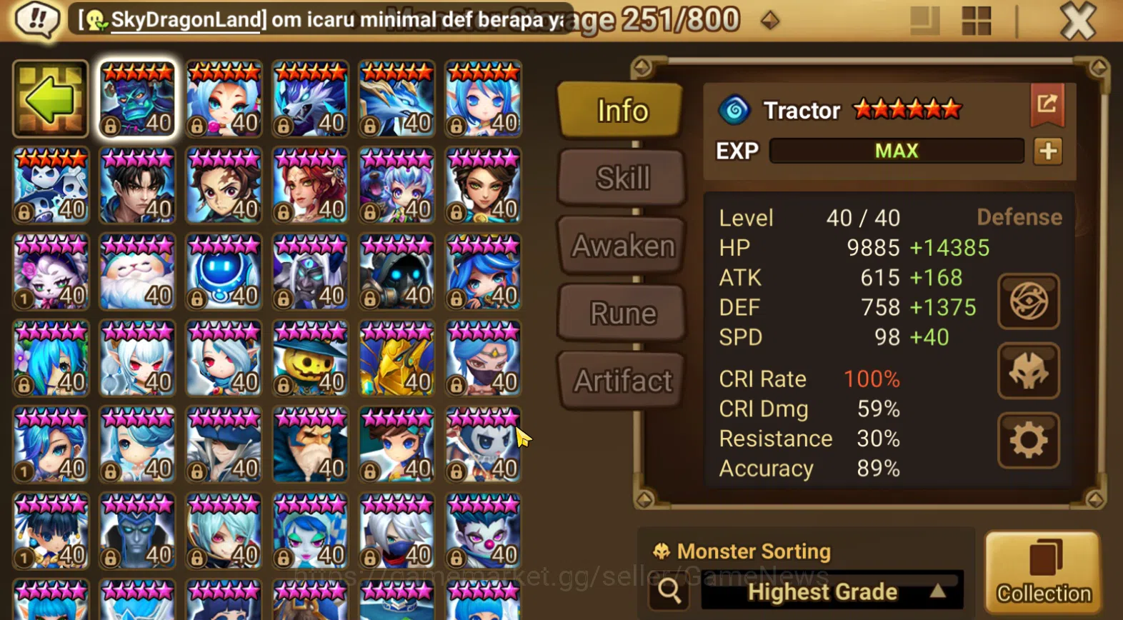 Summoners War: Sky Arena Accounts ASIA WELL ACC|5 LD(Seimei,D Nezuko,Ritsu,Zenisek,B image 15