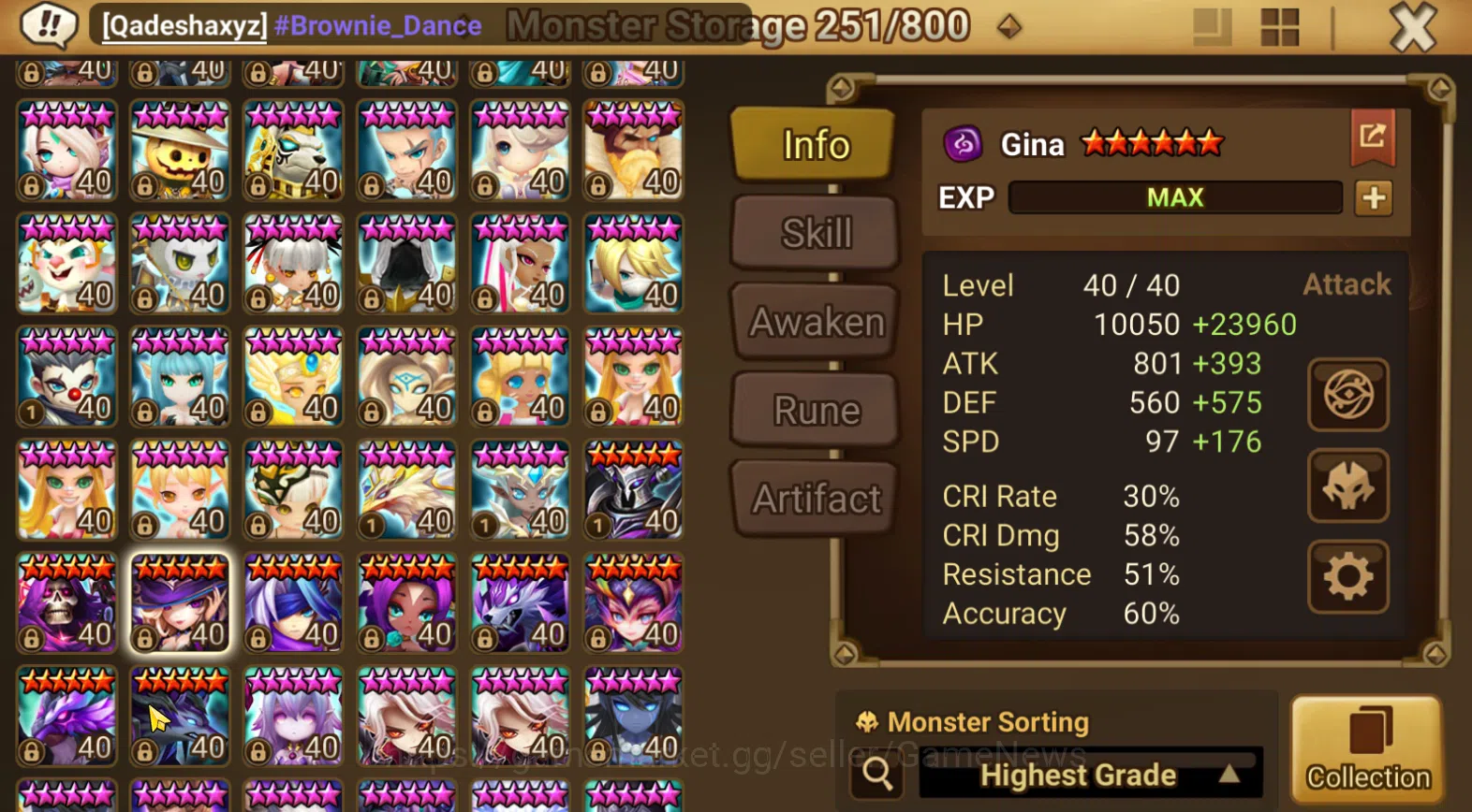 Summoners War: Sky Arena Accounts ASIA WELL ACC|5 LD(Seimei,D Nezuko,Ritsu,Zenisek,B image 19