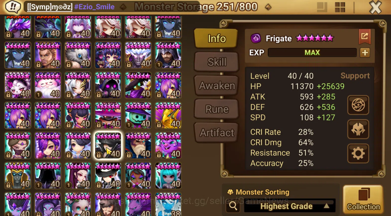 Summoners War: Sky Arena Accounts ASIA WELL ACC|5 LD(Seimei,D Nezuko,Ritsu,Zenisek,B image 20