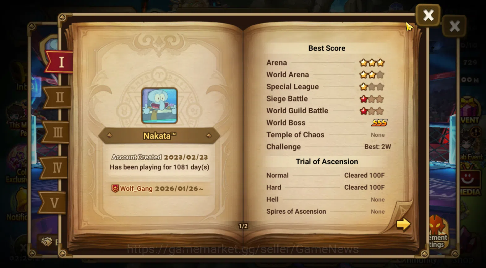 Summoners War: Sky Arena Accounts ASIA WELL ACC|5 LD(Seimei,D Nezuko,Ritsu,Zenisek,B image 3
