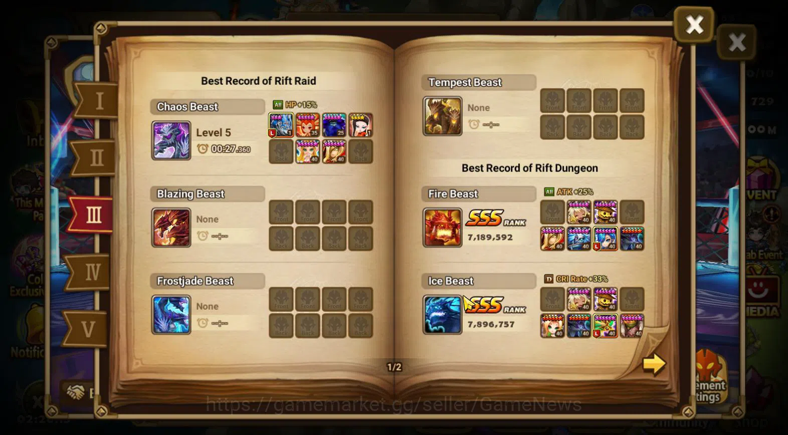 Summoners War: Sky Arena Accounts ASIA WELL ACC|5 LD(Seimei,D Nezuko,Ritsu,Zenisek,B image 7