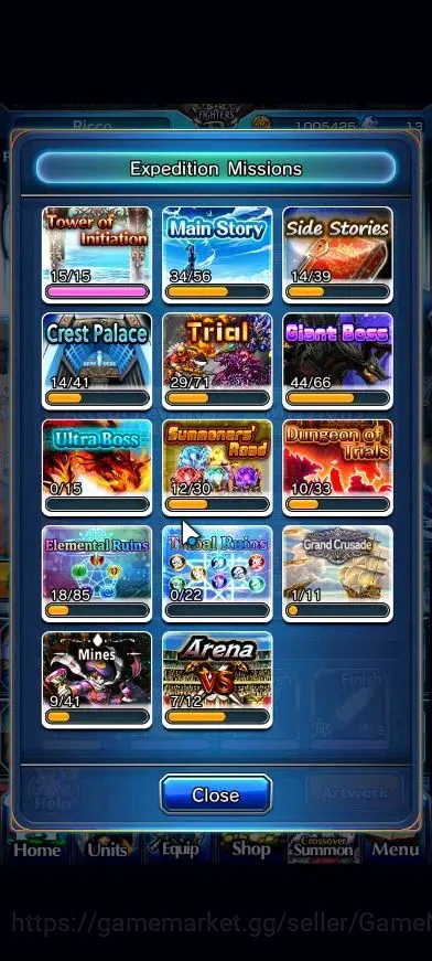 Grand Summoners Accounts End-Game Global|Rank 80|24 Ascend+7 TW|Houka inumuta,Summer Miyu,Touma Kmjo,Chloe,JAY,Saber 19
