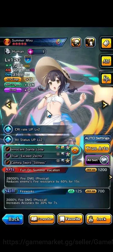 Grand Summoners Accounts End-Game Global|Rank 80|24 Ascend+7 TW|Houka inumuta,Summer Miyu,Touma Kmjo,Chloe,JAY,Saber 6
