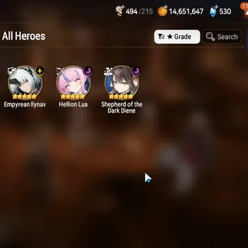 Epic Seven Accounts Starter GLOBAL UnVerif|NewEra|3 ML (Shepherd Of The Dark Diene,E Ilynav,H Lua)+Haru,Estelle,Etc|23K