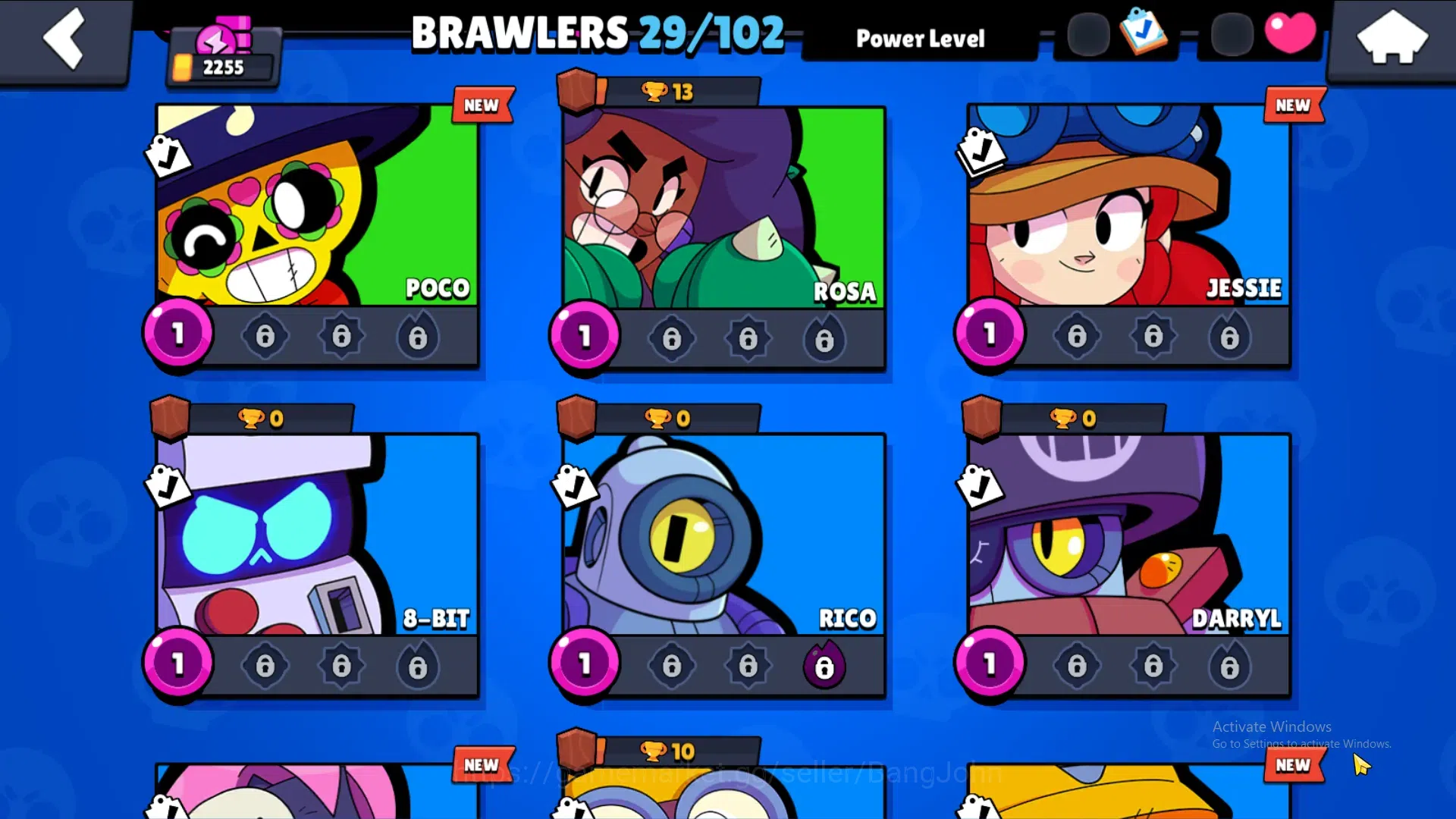 Brawl Stars Accounts 2255Thropy|29 Brawler-4 Max Lv(Edgar,Tick,Finx,She image 14