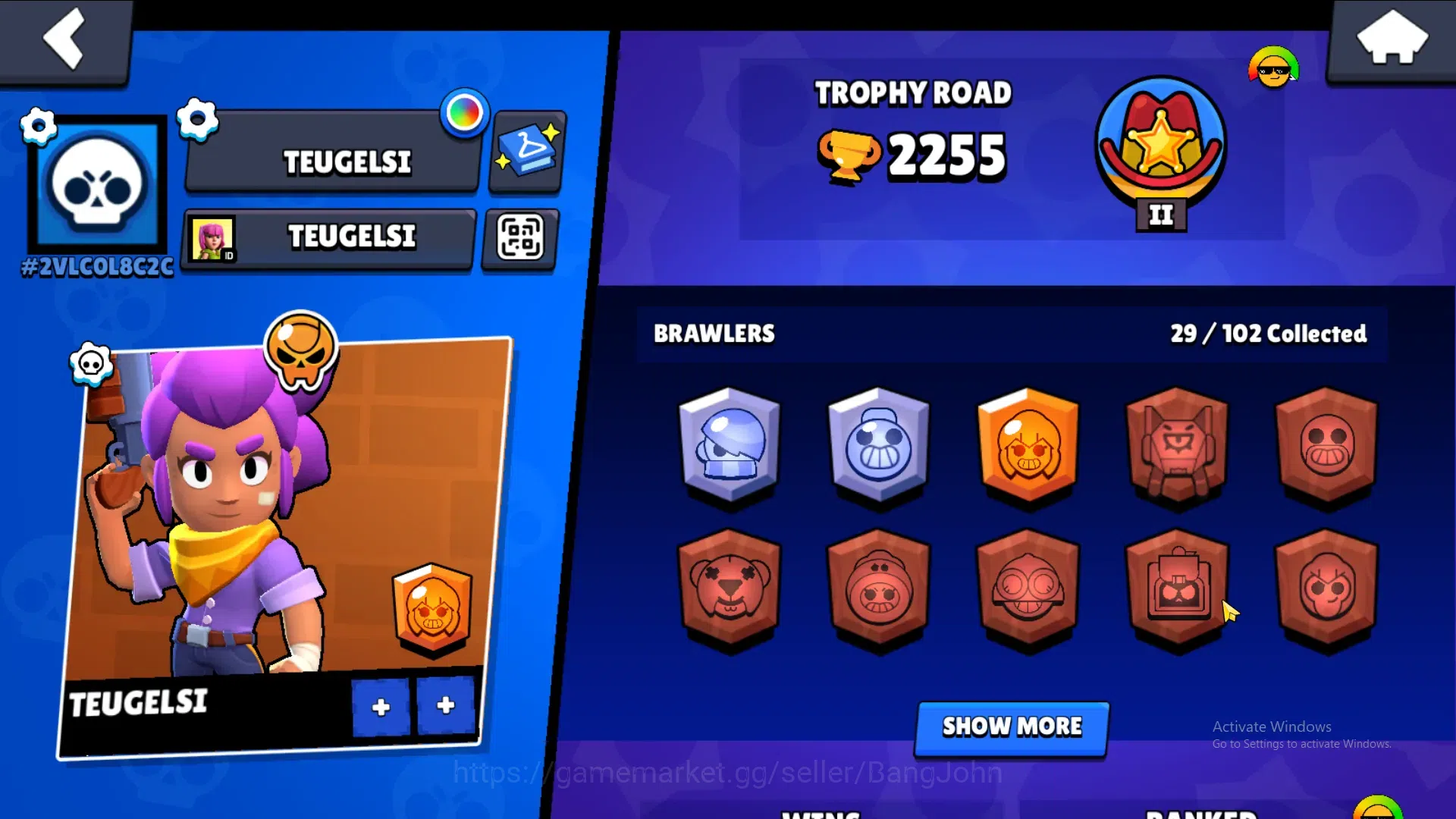 Brawl Stars Accounts 2255Thropy|29 Brawler-4 Max Lv(Edgar,Tick,Finx,She image 16