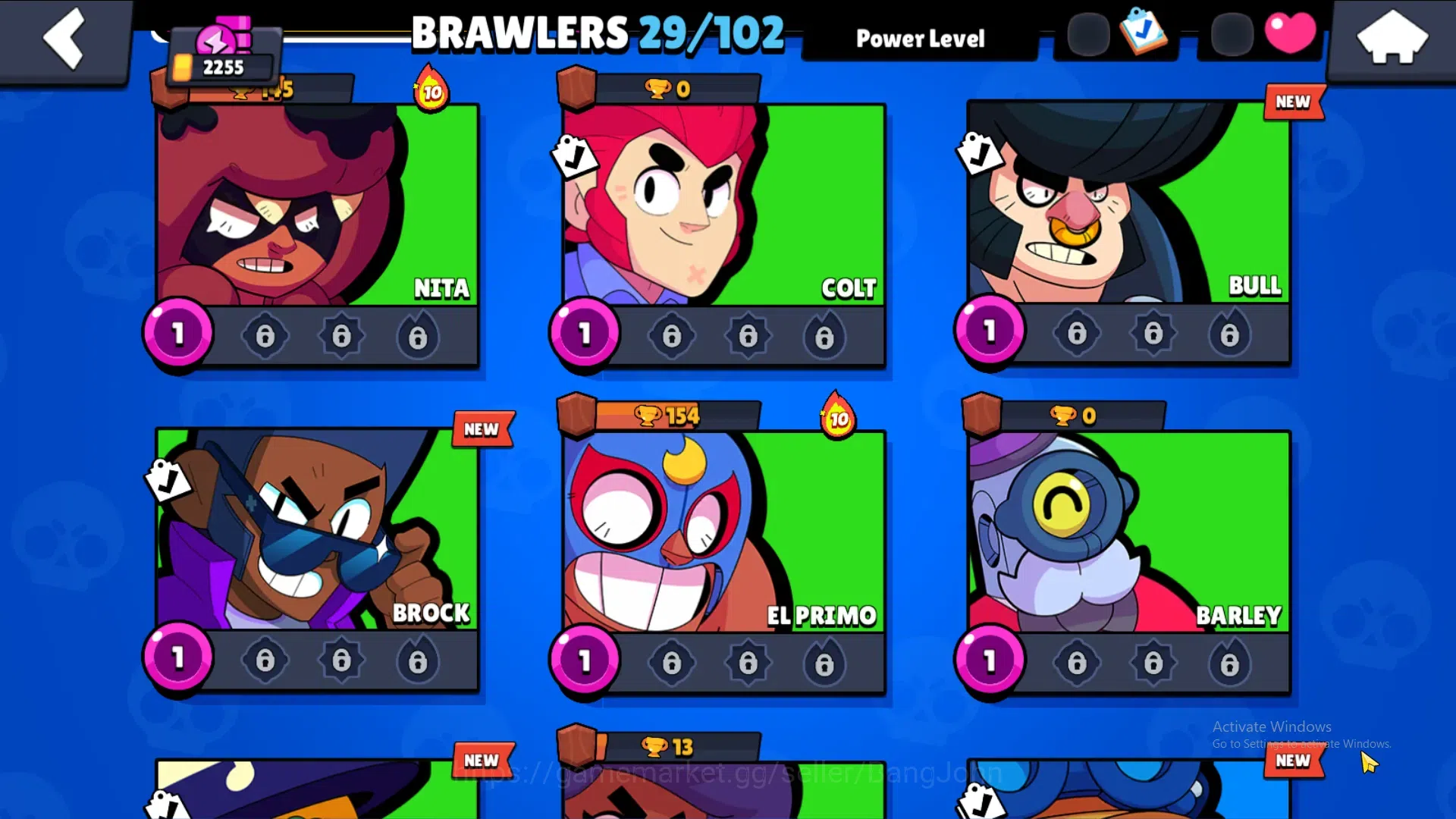 Brawl Stars Accounts 2255Thropy|29 Brawler-4 Max Lv(Edgar,Tick,Finx,She image 3