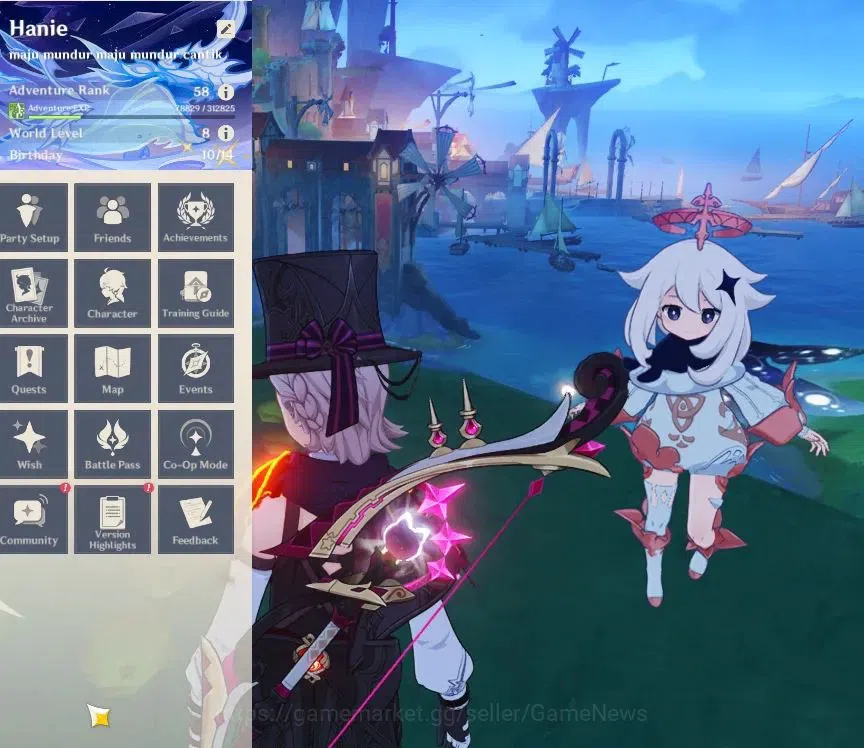 Genshin Impact Accounts End Game ASIA|AR58|14 Limited+10(*5Weapon)|2 PremTeam 2
