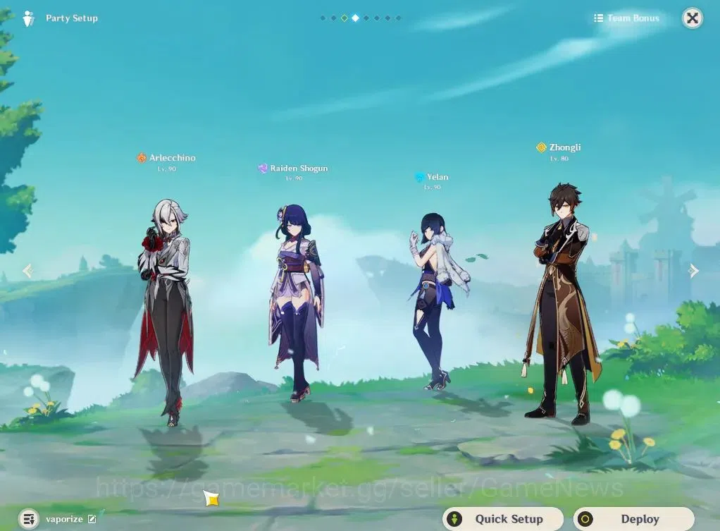 Genshin Impact Accounts End Game ASIA|AR58|14 Limited+10(*5Weapon)|2 PremTeam 4