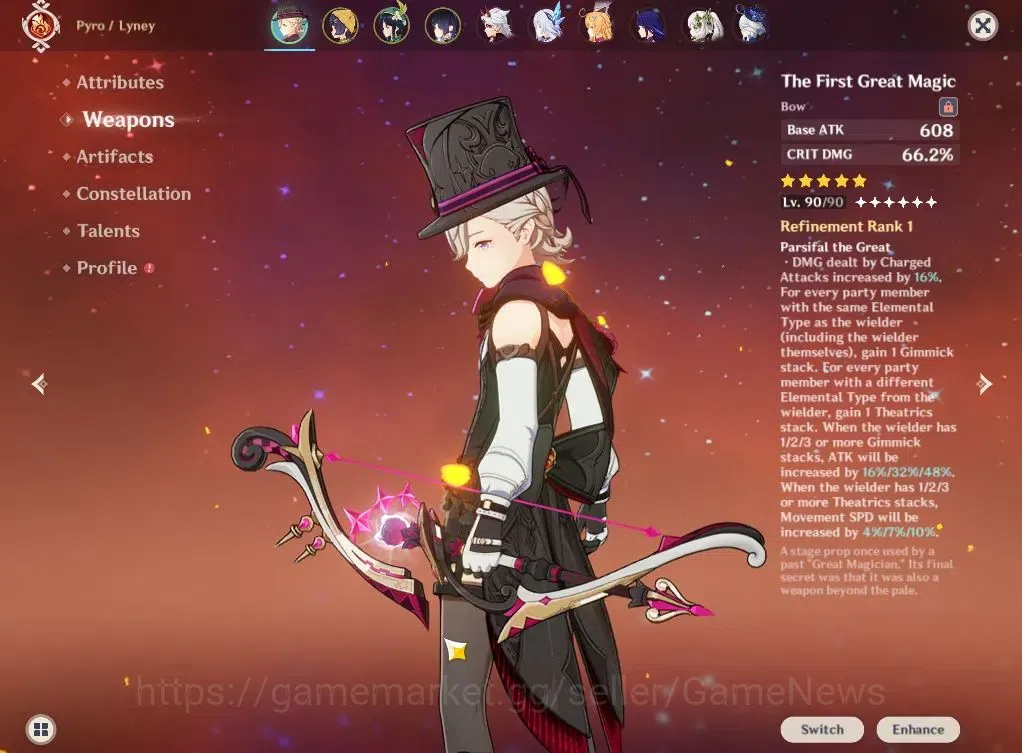 Genshin Impact Accounts End Game ASIA|AR58|14 Limited+10(*5Weapon)|2 PremTeam 6
