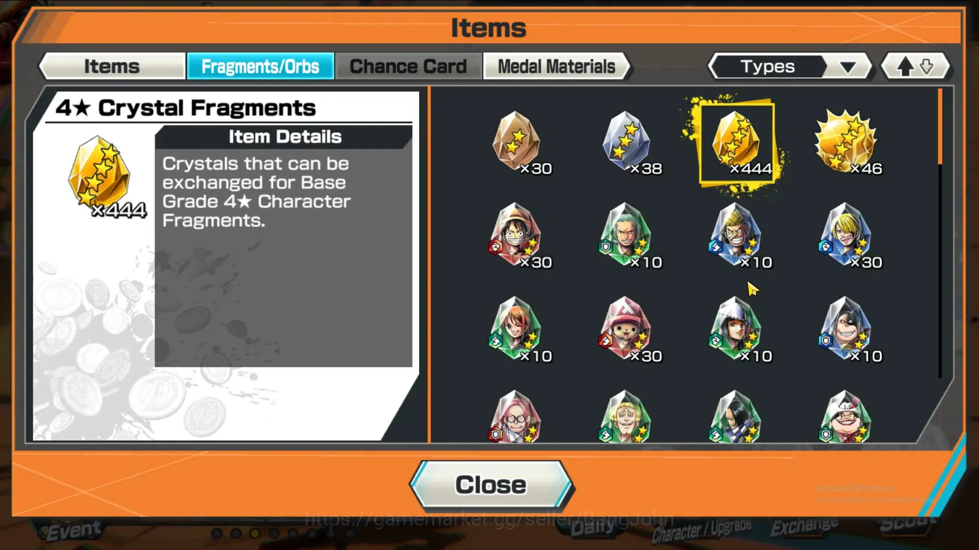 One Piece Bounty Rush Accounts GLOBAL|GF 444|4Ex|St Nusjuro,TS Kaido,MD Garp,MD T image 2