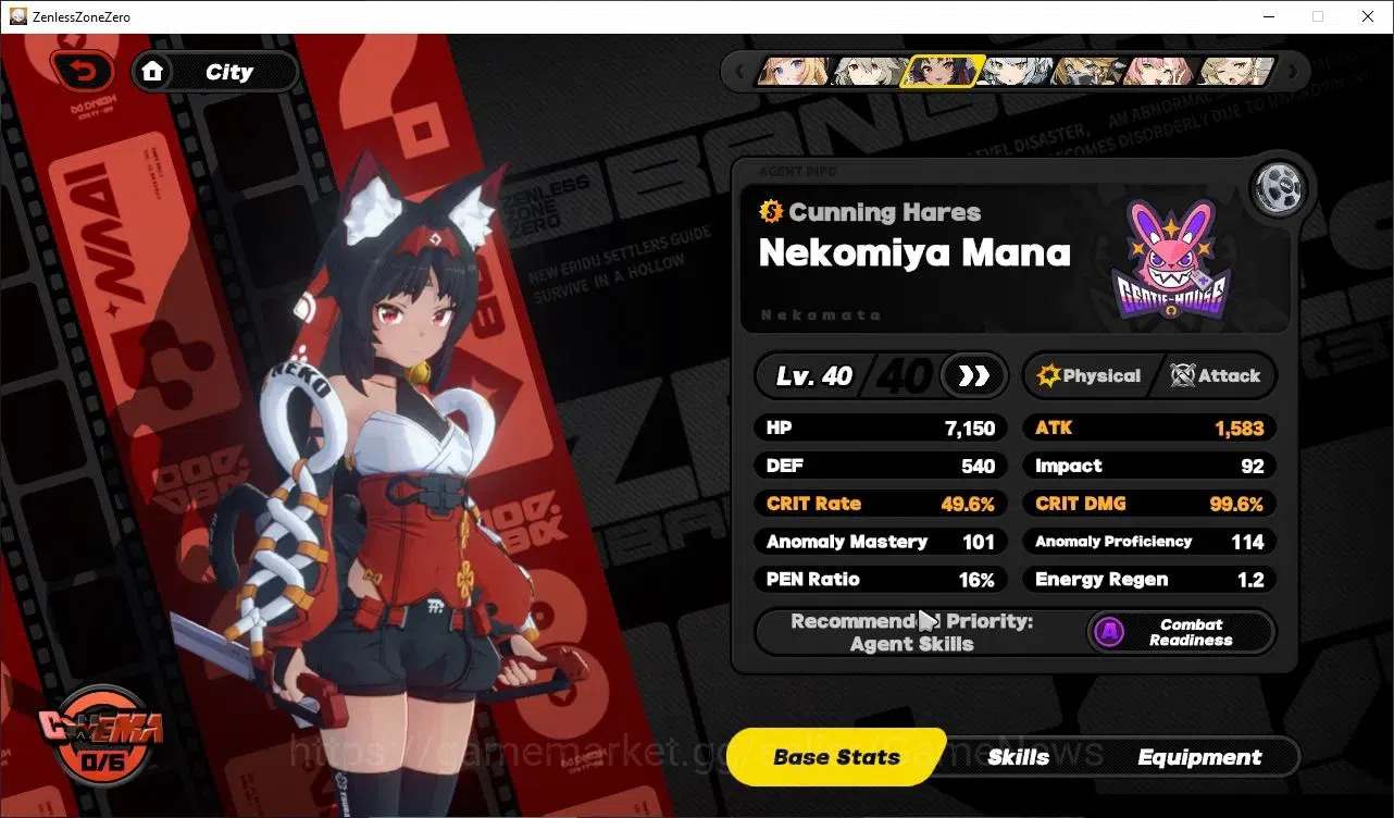 Zenless Zone Zero Accounts Starter ASIA|IK 38|1 Limited (Norma)+Sign |2 STD Character (Nekomata)+Sign Rina M1|1 S Bangboo|MC 5