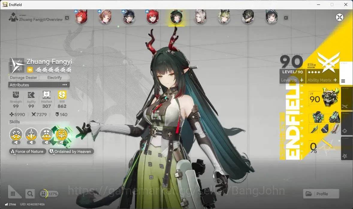 Arknights: Endfield Accounts Asia | Lv 58|4 Limit +3 Sign|Limit (Z.Fangyi Sign, image 13