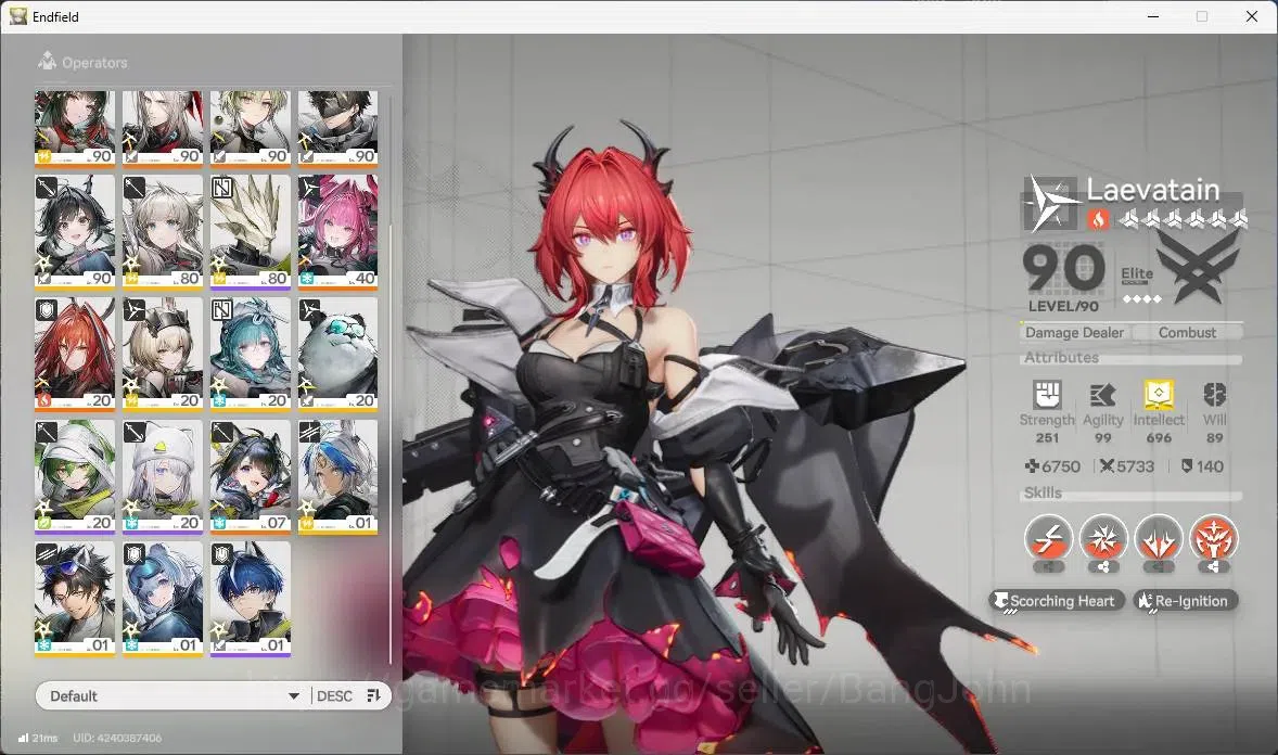 Arknights: Endfield Accounts Asia | Lv 58|4 Limit +3 Sign|Limit (Z.Fangyi Sign, image 15