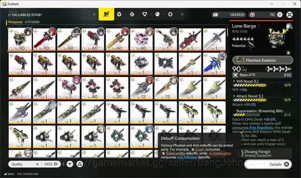 Arknights: Endfield Accounts Asia | Lv 58|4 Limit +3 Sign|Limit (Z.Fangyi Sign, image 9