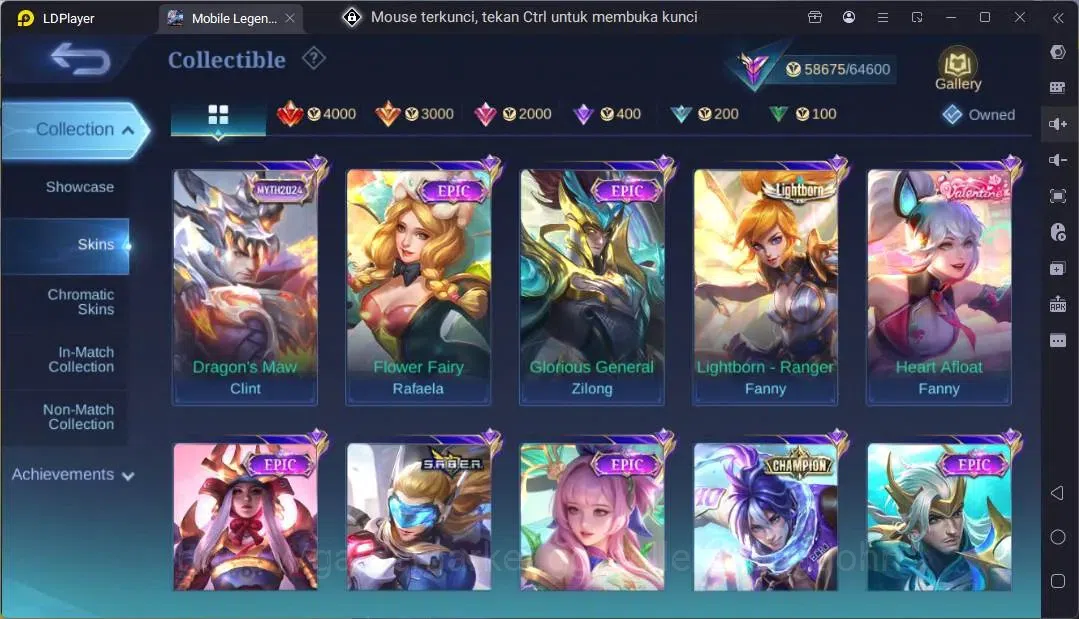 Mobile Legends: Bang Bang Accounts Global|Hero 131|Skin 250|Renowned|Sanrio Floryn|KO image 10