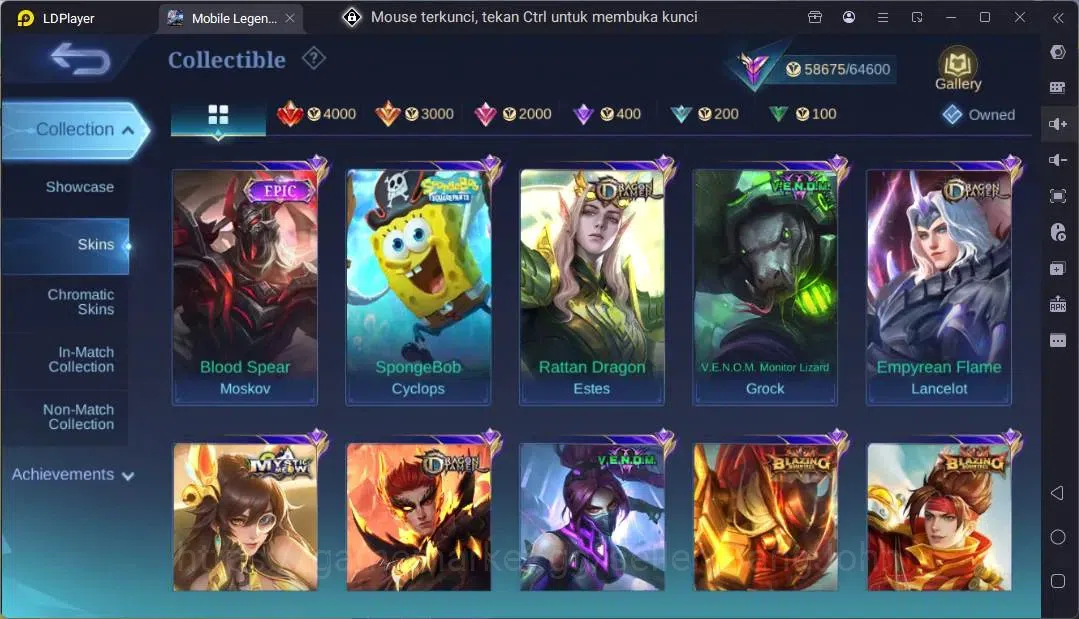 Mobile Legends: Bang Bang Accounts Global|Hero 131|Skin 250|Renowned|Sanrio Floryn|KO image 12