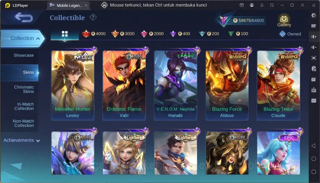 Mobile Legends: Bang Bang Accounts Global|Hero 131|Skin 250|Renowned|Sanrio Floryn|KO image 13