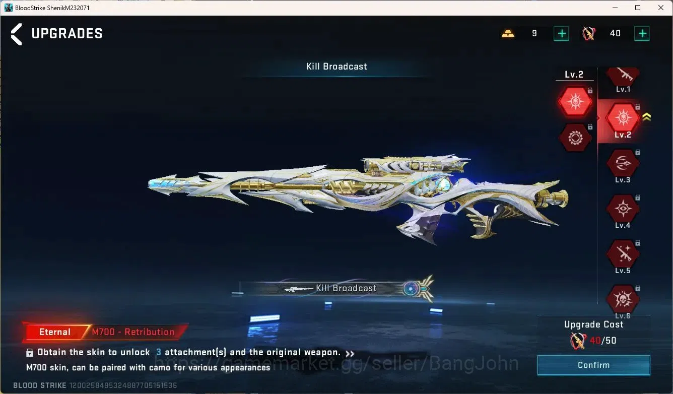 Blood Strike Accounts Asia | EVO M4A1,2 Eternal Guns (KAG-6, M700), Eter image 9